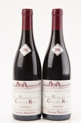 (2) 2006 Michel Gros Vosnee Romanee 1er Cru Clos des Reas Monopole, Cote de Nuits