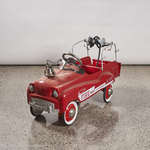 A Radio Flyer Fire Department Pedal Car