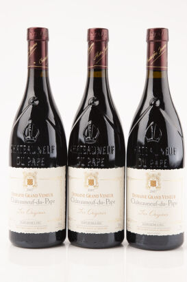 (3) 2007 Domaine Grand Veneur Les Origines, Chateauneuf du Pape RP98