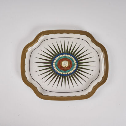 A MId-Century Tin Serving Tray