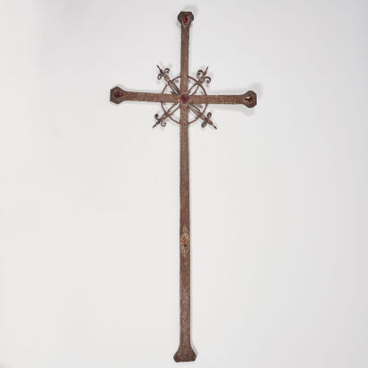 A French Iron Crucifix c.1900s