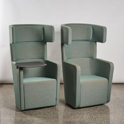 A Pair Of Bene Parcs Wing Chairs By Pearson Lloyd