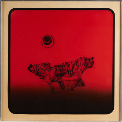 A Mid-Century Tiger Artwork