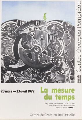 A Vintage Centre Georges Pompidou Poster From 1979