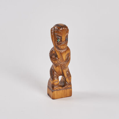 A Vintage Maori Souvenir Ware Totem