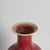 A Chinese Red-Glazed Baluster Vase (Da Qing Qianlong Nian Zhi Mark) - 2