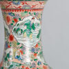 A Pair of Chinese Mid 20-Century Canton Famille Rose Vases decorated with figures and panels (Da Qing Kangxi Nian Zhi Mark) - 3