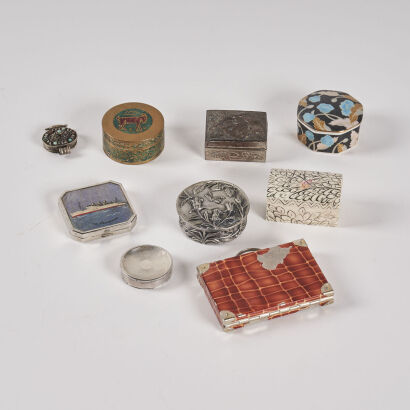 Nine Decorative Trinket Boxes