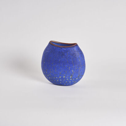 A Garry Nash Flattened Ovoid Vase