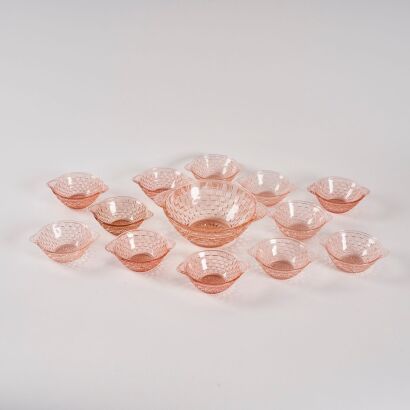 A Set of Depression Glass Bowls