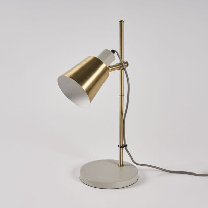 A Retro Desktop Lamp in Gold