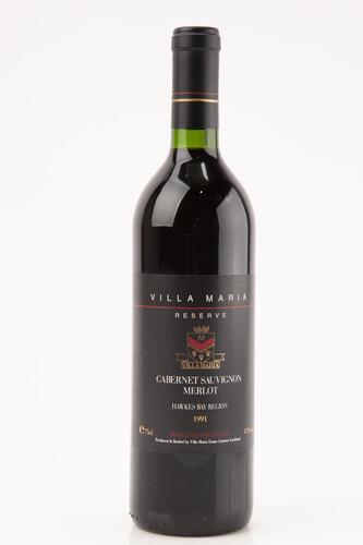 (1) 1991 Villa Maria Reserve Cabernet Sauvignon Merlot, Hawkes Bay