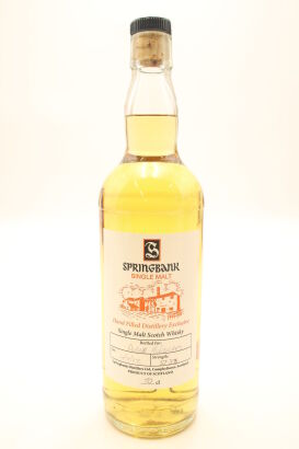 (1) Springbank Hand Filled Distillery Exclusive Single Malt Scotch Whisky, 57.3% ABV