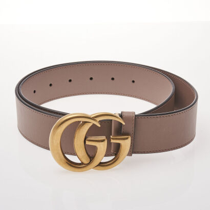 Gucci Dusty Pink GG Belt