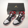Nike Jordan 1 Mid Gym Red Black White Shoes - 4