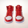 Nike Jordan 1 Mid Barcelona Sweater Red Patent Shoes - 2