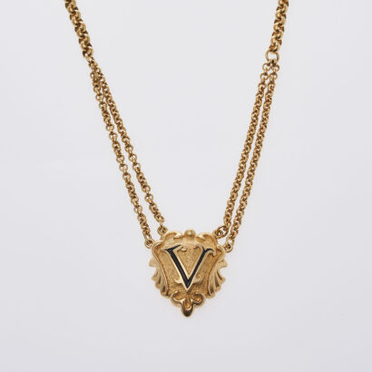 Valentino Tiered V Necklace