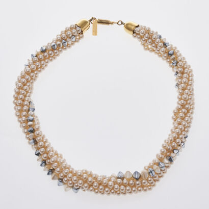 Balenciaga Faux Pearl Necklace