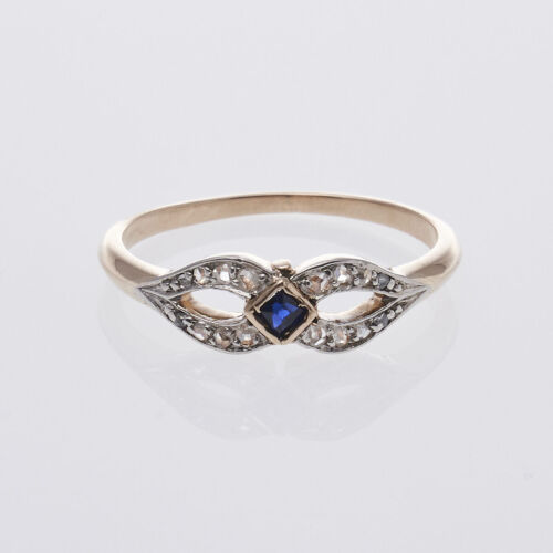 18ct Edwardian Sapphire and Diamond Ring