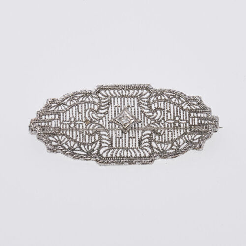 9ct Estate Diamond Brooch