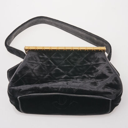 Chanel Vintage Quilted Satin Bag