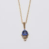 9ct Diamond and Sapphire Pendant