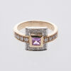 18ct Pink Sapphire and Diamond Ring