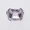 9ct White Gold Large Pale Amethyst Cocktail Ring