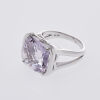 9ct White Gold Large Pale Amethyst Cocktail Ring - 2