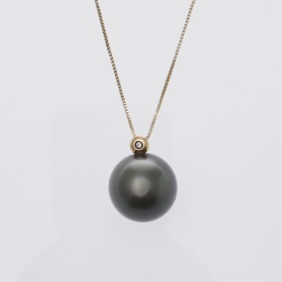 South Sea Black Pearl Necklace