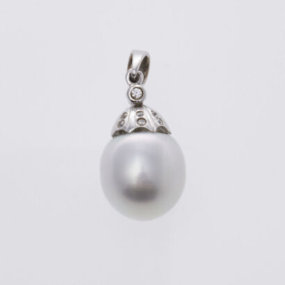 Silver South Sea Pearl Pendant