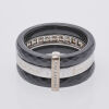 Guy Laroche Ceramic and Diamond Ring - 2