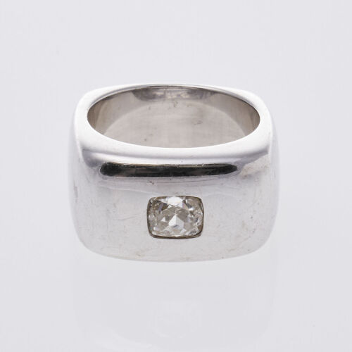 18ct Old Mine Cut Diamond Ring