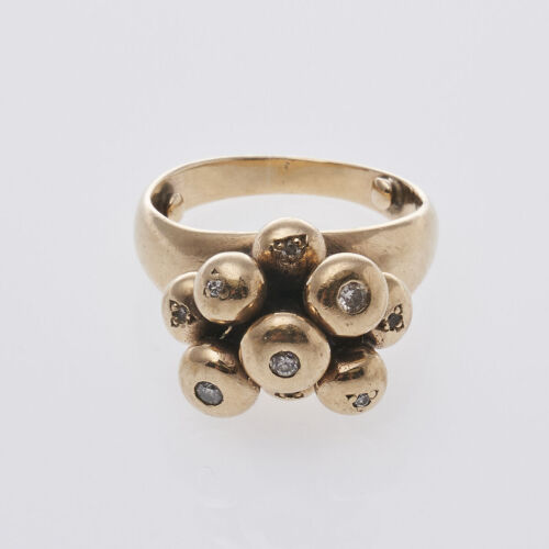 9ct Vintage Bubbles Ring
