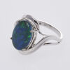 Silver Opal Triplet Ring - 2