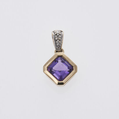 9ct Amethyst Pendant