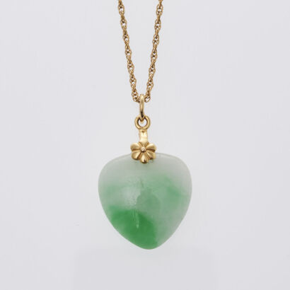 Jade Pendant and Chain