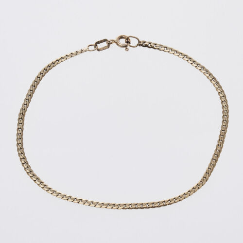 9ct Flat Curb Link Bracelet