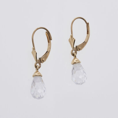 14ct Crystal Drop Earrings