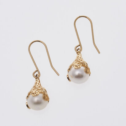 14ct Splendido Pearl Drop Earrings