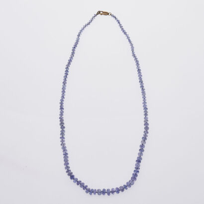 Tanzanite Bead Necklace