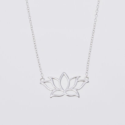 Sterling Silver Lotus Pendant