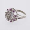 14ct Ruby and Diamond Cluster Ring - 2