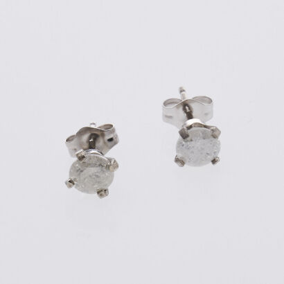 14ct Diamond Stud Earrings