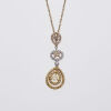 18ct Diamond Pendant and 14ct Chain