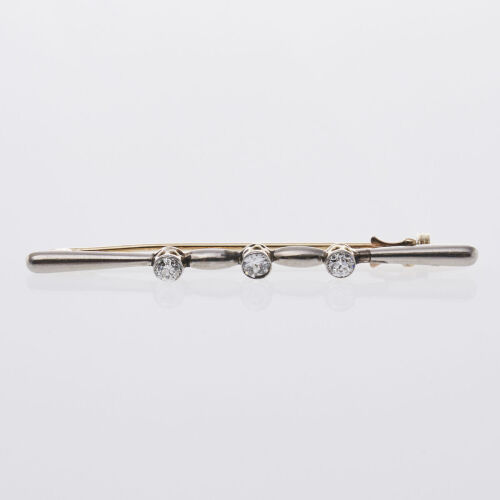 18ct Diamond Bar Brooch