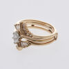14ct Diamond Solitaire Trio Ring Set - 2
