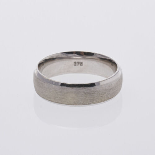 9ct White Gold Band