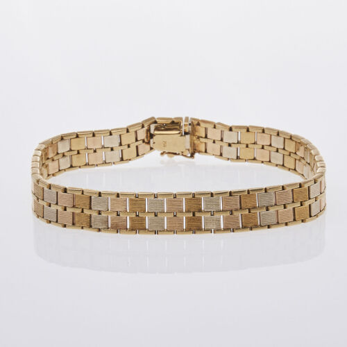 18ct Tricolour Gold Bracelet