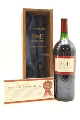 (1) 1991 BVE Barossa Valley Estate E & E Black Pepper Shiraz, Barossa Valley, 1500ml [WE93] [JO95]